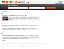 Tablet Screenshot of manufacturinggigs.com
